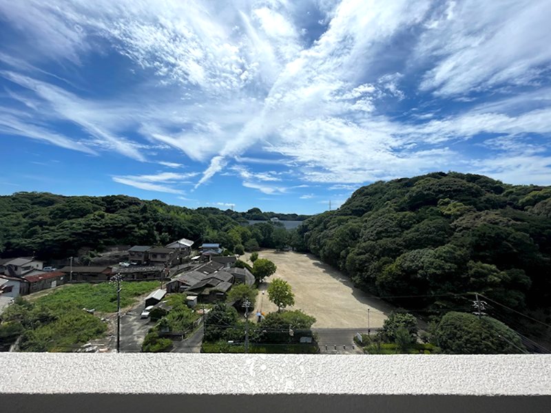 朝日プラザ八幡西 現地写真（バルコニー）