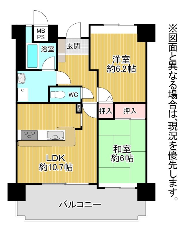 朝日プラザ八幡西 間取図・土地図