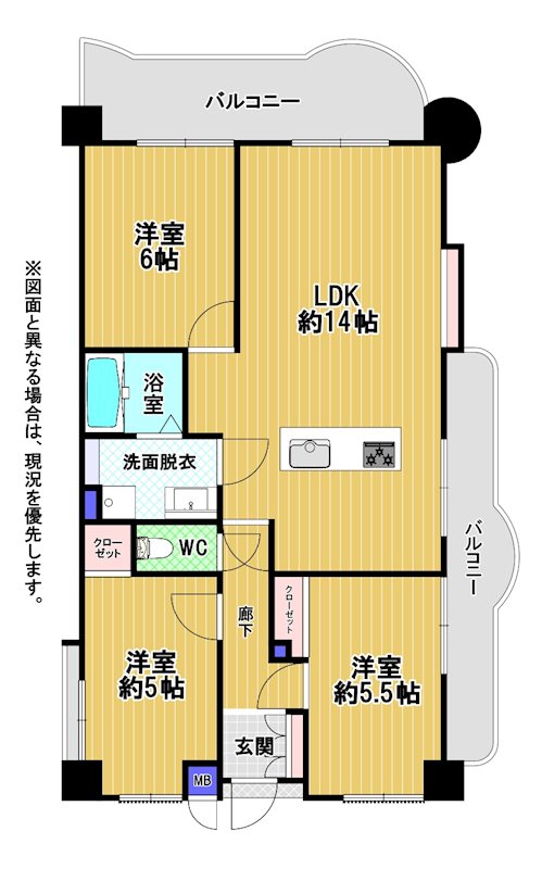 サンライフ小倉原町 間取図・土地図
