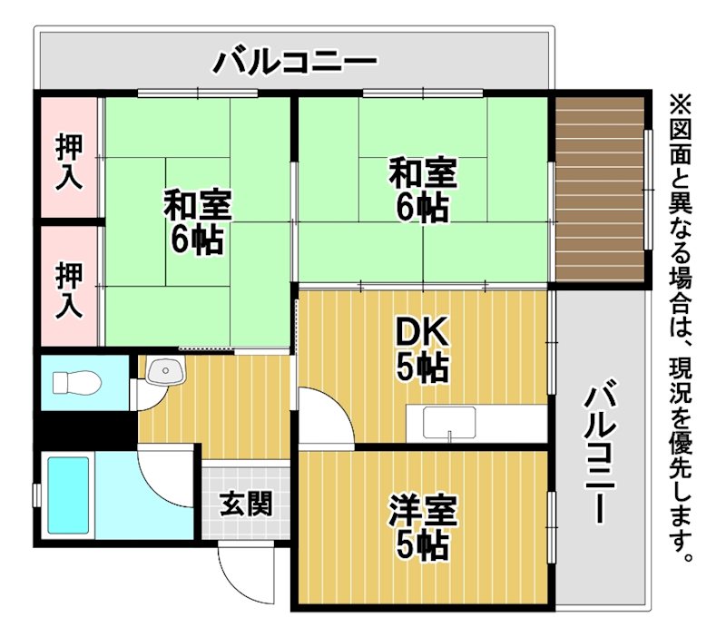 コーポラス高島 間取図・土地図