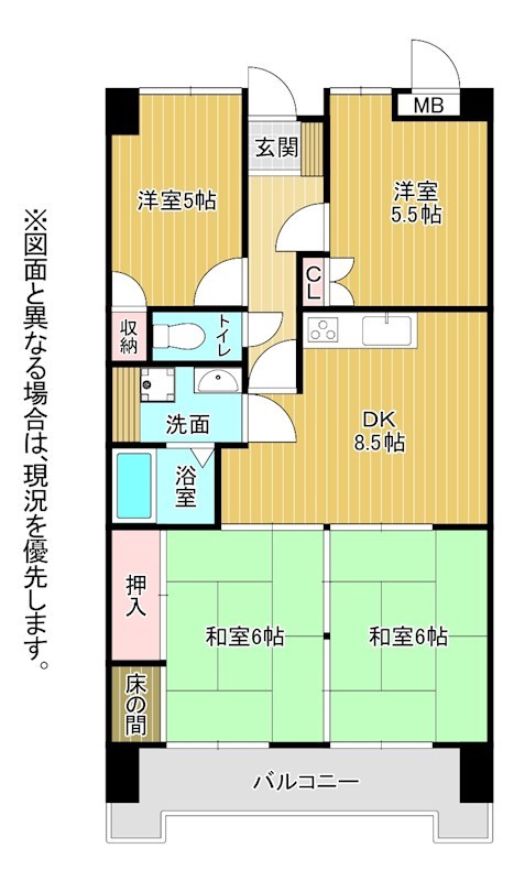 サンライフ黒崎Ⅱ 間取図・土地図