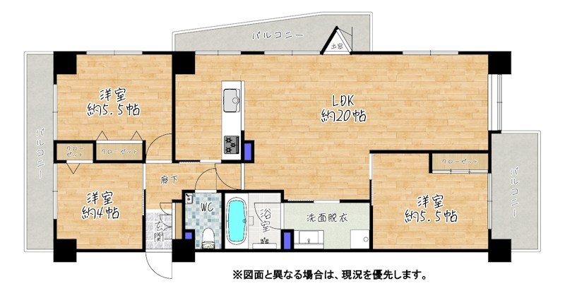 JGMヴェルデ唐の原駅前   間取図・土地図