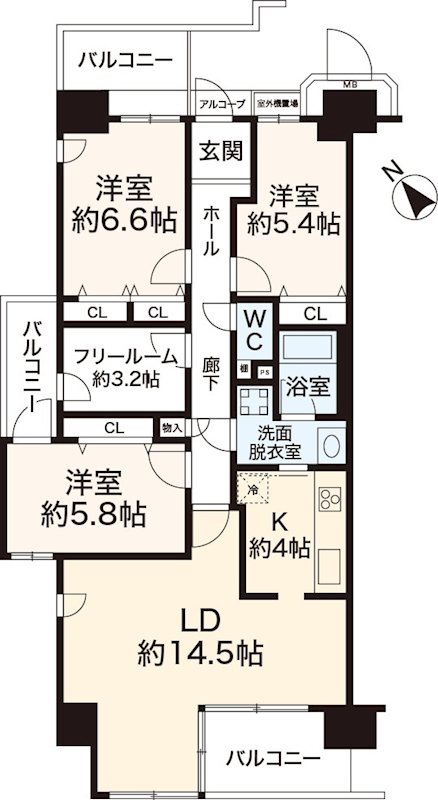 ジークレフ加古川東 間取図・土地図