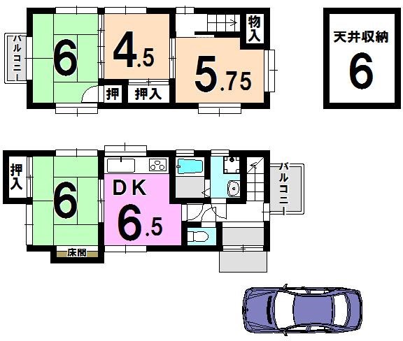 松尾木ノ曽町 間取り図