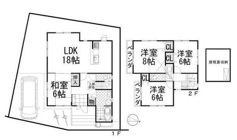 山田開キ町 間取り図