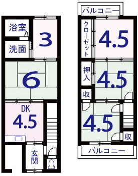 松尾東ノ口町 間取り図