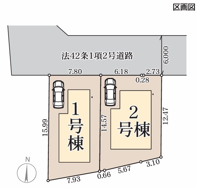 松室北河原町1号地 間取り図