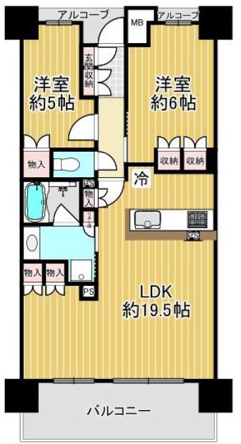 グランマークシティ東向日駅前 間取り図