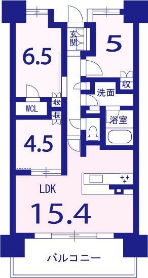 グランマークシティ東向日駅前 間取り図