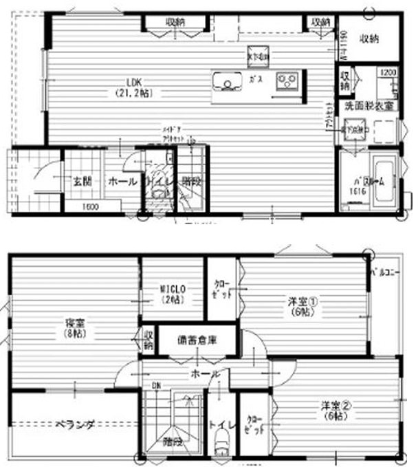 川島三重町（５号地）総６区画 間取り図