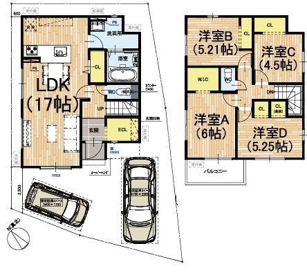 桂池尻町2期3号地  間取り図