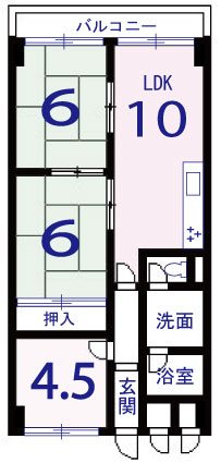 向陽グランドハイツ 間取り図
