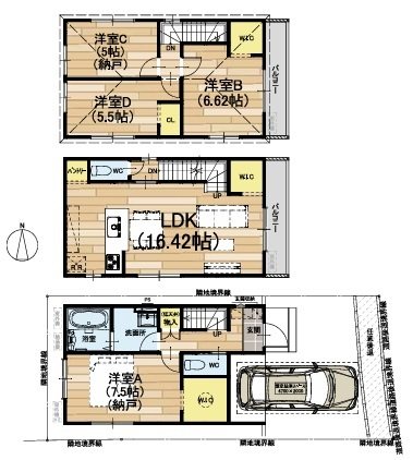 太秦井戸ケ尻町4期9号地 間取り図