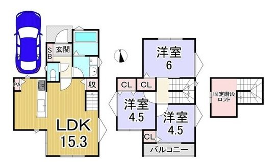 松尾木ノ曽町 間取り図
