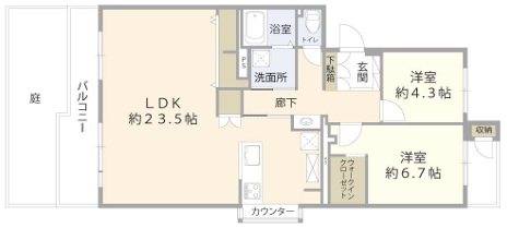境谷西第一住宅28棟 間取り図