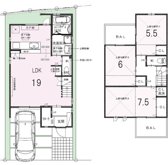 【リベルテ・ヴィル太秦皆正寺町】 間取り図