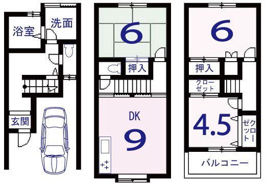 川島北裏町 間取り図