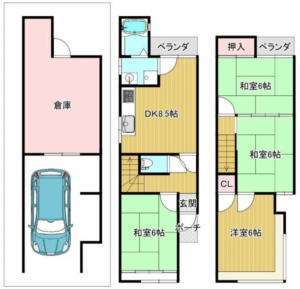 桂乾町 間取り図