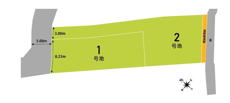 嵐山茶尻町3期1号地 間取り図