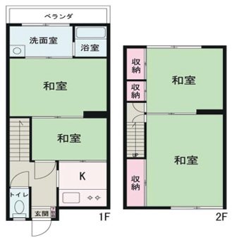 嵐山朝月町 間取り図