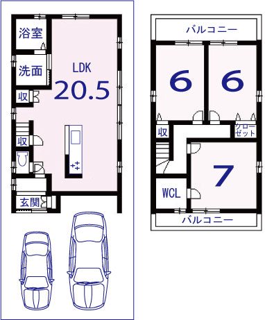上桂前川町 間取り図