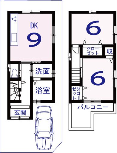 桂千代原町 間取り図