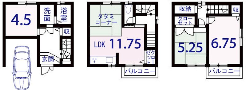桂浅原町 間取り図
