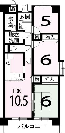 エルパーク西京大原野 間取り図