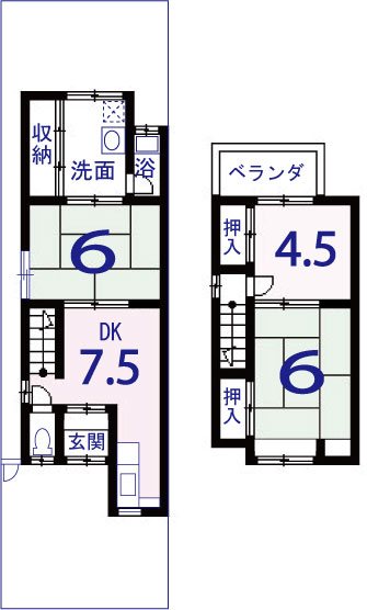 嵐山茶尻町 間取り図