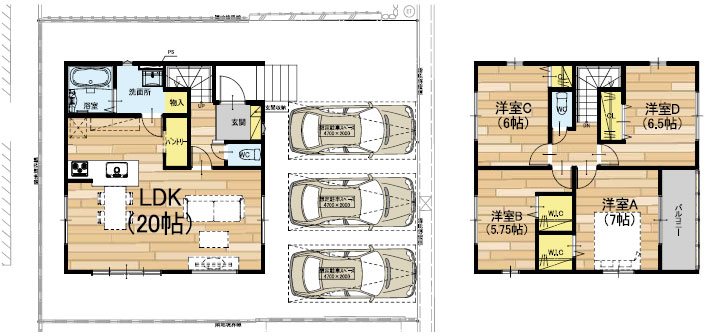 大枝北沓掛町3丁目 間取り図
