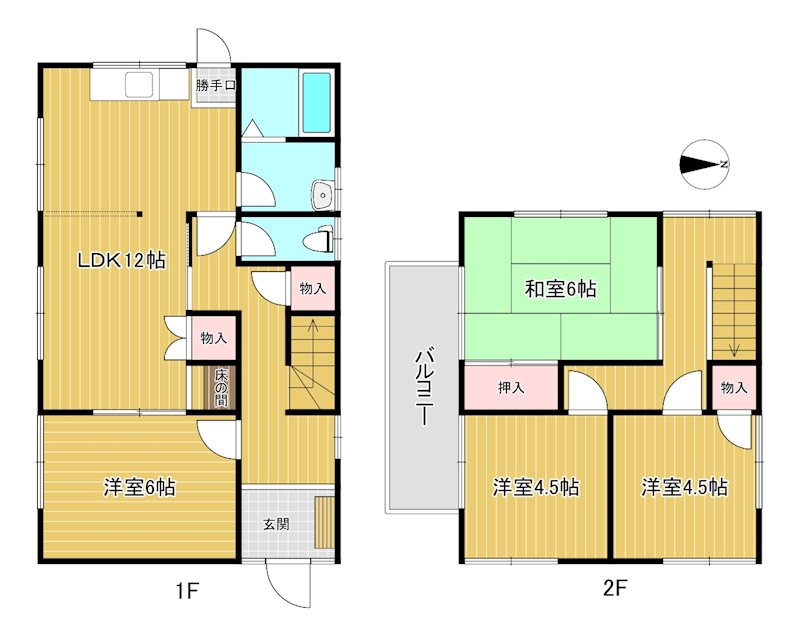 東近江市宮川町　リフォーム済中古戸建 間取図・土地図