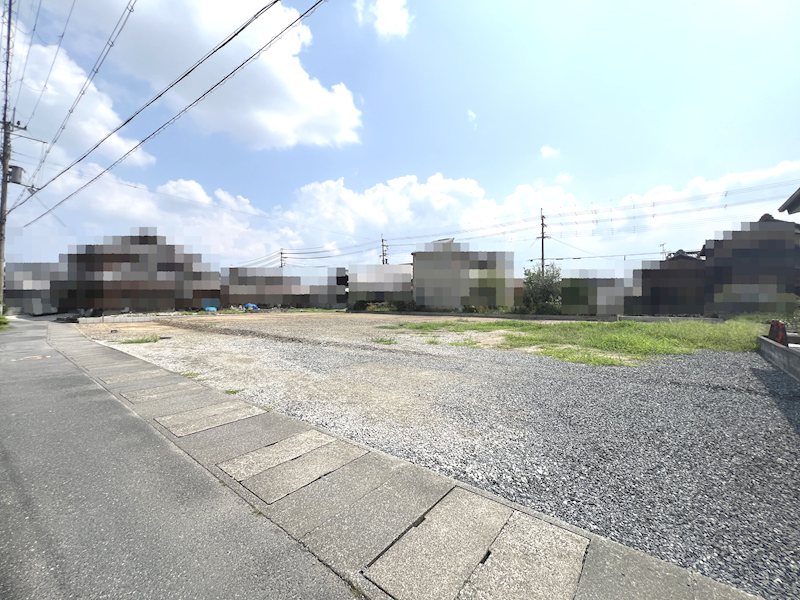栗東市大橋1丁目　建築条件なし土地（5区画） 現地写真（前面道路含む現地写真）