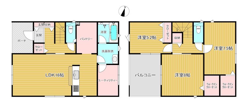 甲賀市甲賀町大原中第１　１号棟・2号棟・3号棟 間取図・土地図