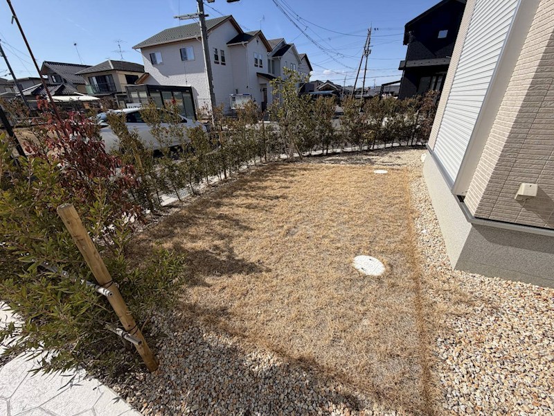 守山市川田町　築後未入居のZEH住宅（D-1号地） 現地写真（庭）