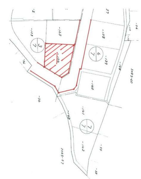甲府市古府中町　土地 間取図・土地図