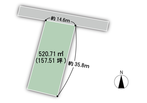 甲斐市龍地　土地 区画図