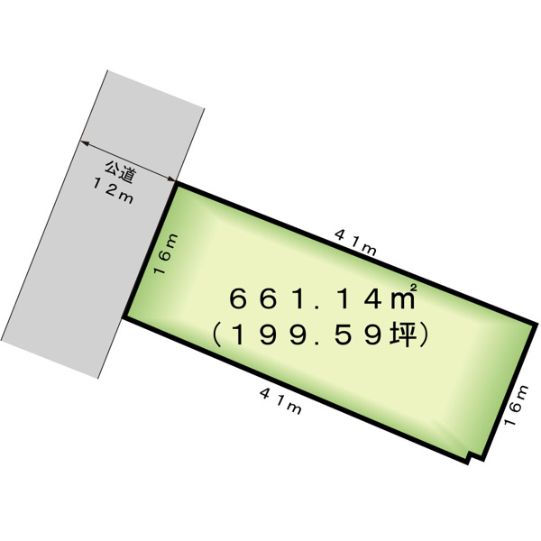 甲府市大手1丁目　売地 区画図