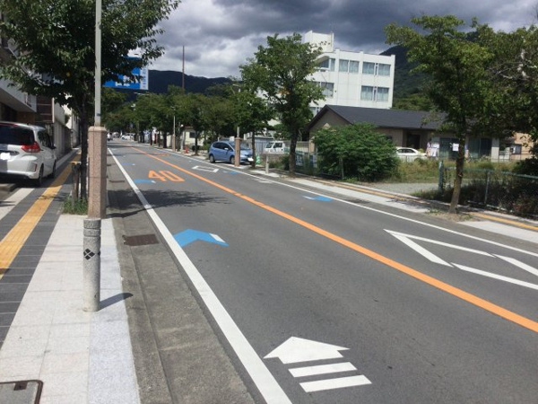 甲府市大手1丁目　売地 現地写真（前面道路含む現地写真）