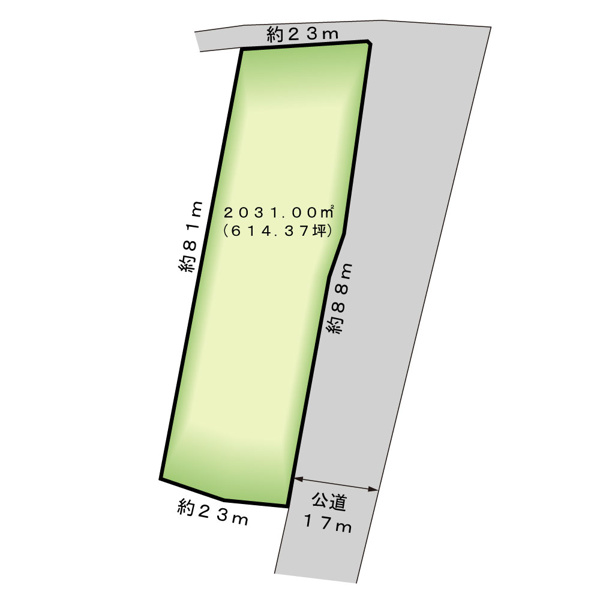 甲府市国玉町　土地 区画図