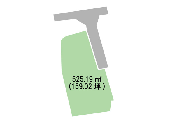 甲府市岩窪町　売地 区画図