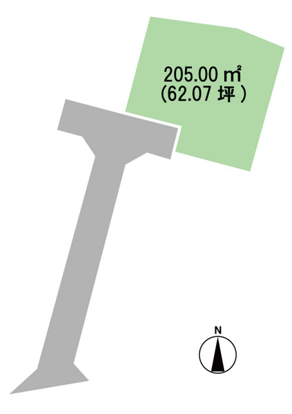 河口湖町小立　売地 区画図