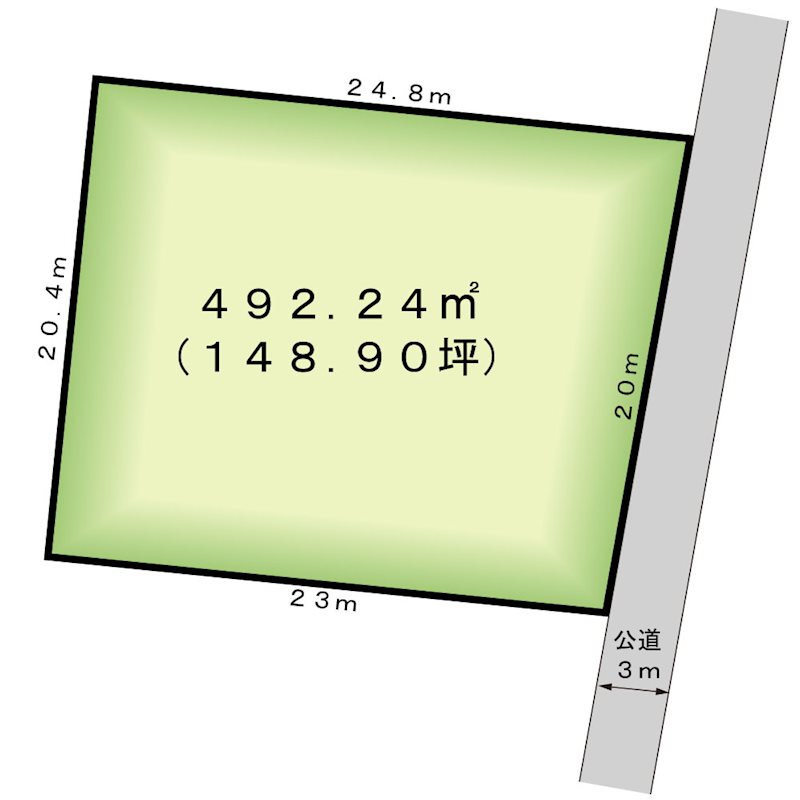 甲府市音羽町　土地 区画図