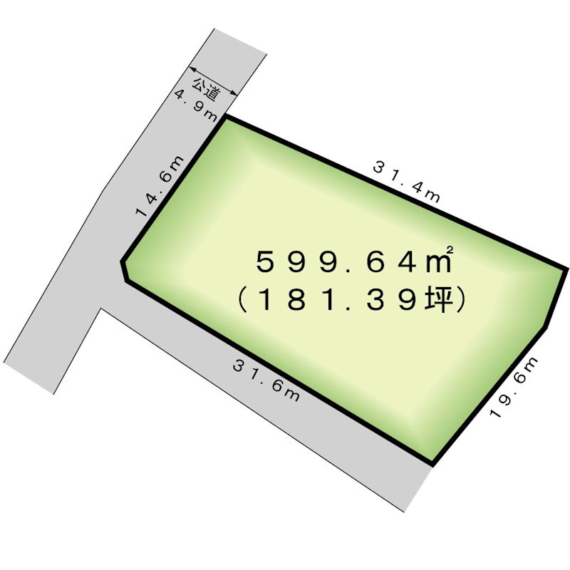 甲斐市宇津谷　土地 区画図