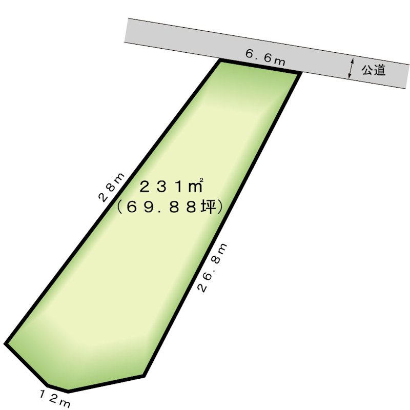 山梨市小原東土地 間取図・土地図