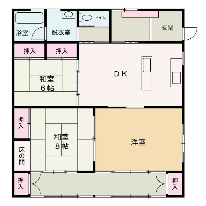 中央市臼井阿原　中古 間取図・土地図