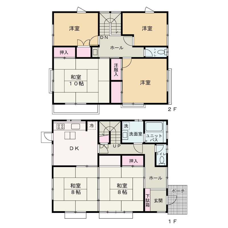 甲府市飯田4丁目　中古 間取図・土地図