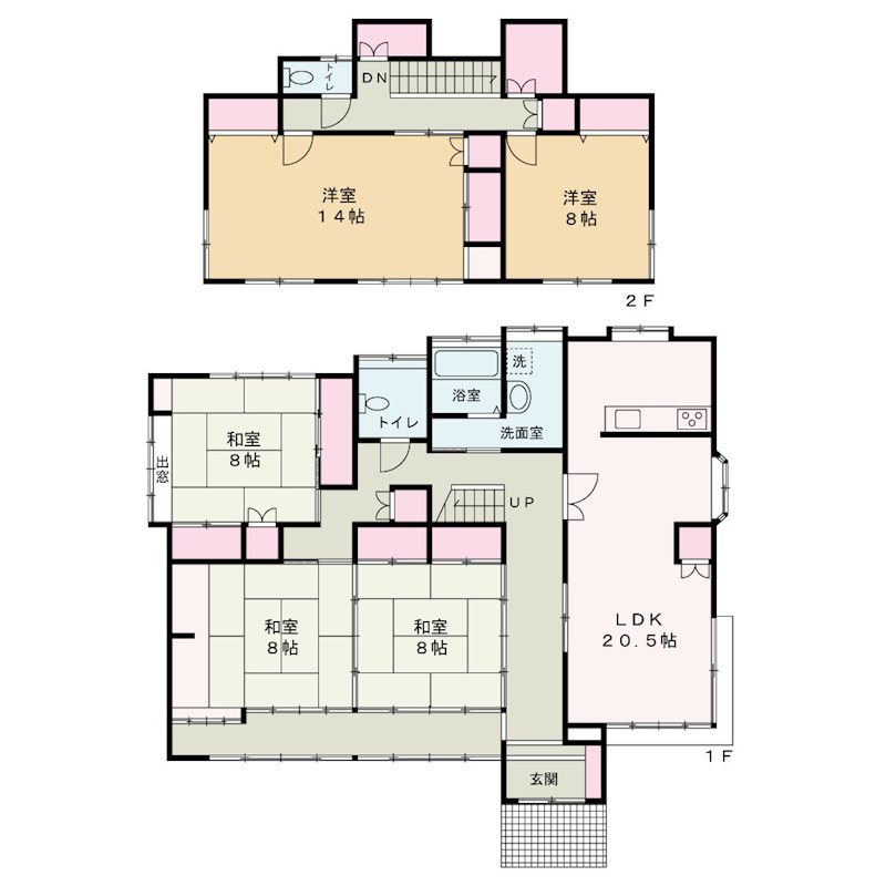 市川三郷町市川大門　中古 間取図・土地図