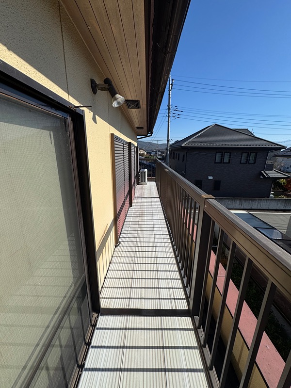 甲斐市境　中古 現地写真（バルコニー）