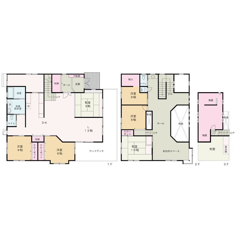 甲斐市宇津谷　中古 間取図・土地図