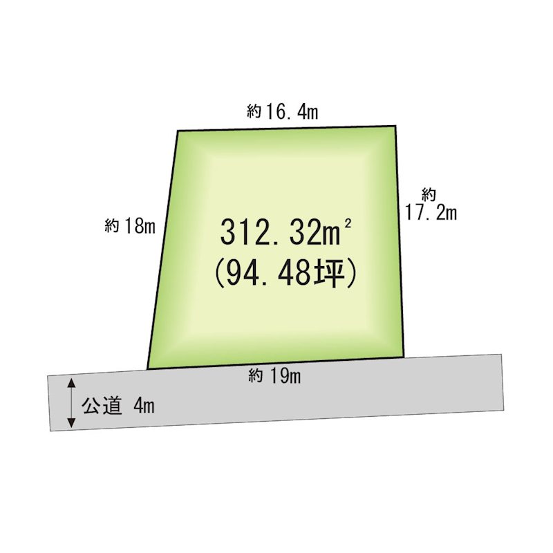 山梨県甲府市羽黒町 間取図・土地図